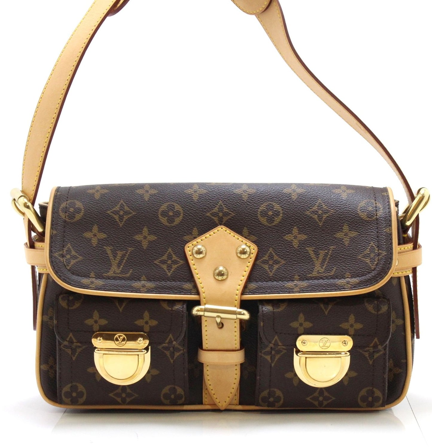 Louis Vuitton Hudson PM Monogram Shoulder Bag Canvas