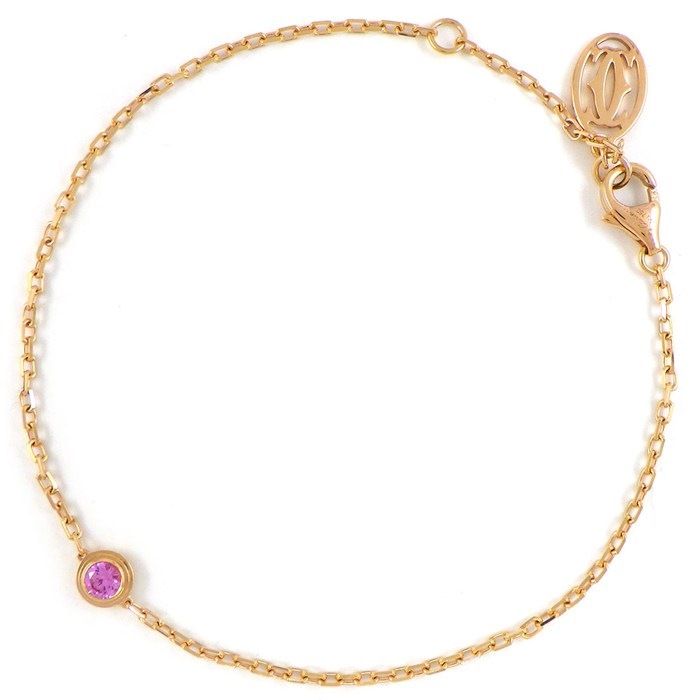 Cartier Bracelet D'amour Saphir Leger Pink Sapphire 18k Gold