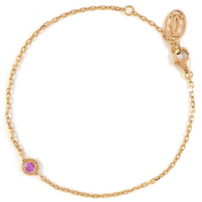 Cartier Bracelet D'amour Saphir Leger Pink Sapphire 18k Gold