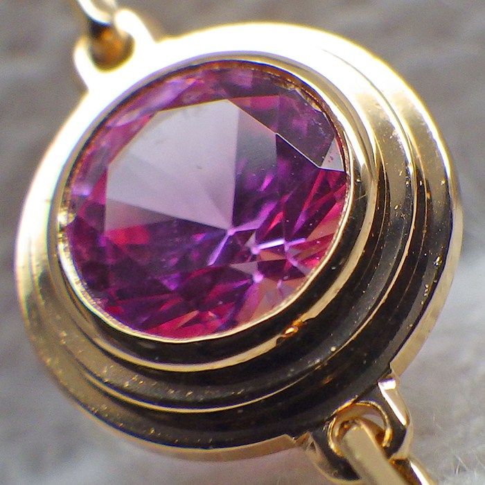 Cartier Bracelet D'amour Saphir Leger Pink Sapphire 18k Gold — view 5