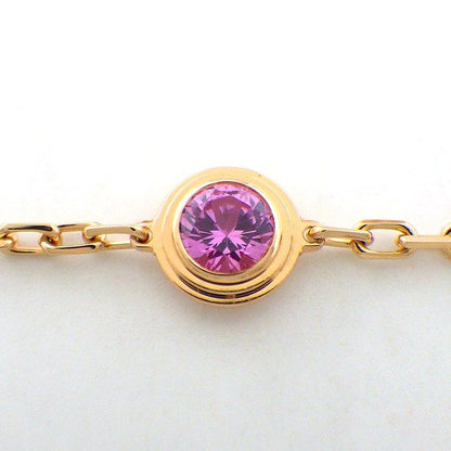 Cartier Bracelet D'amour Saphir Leger Pink Sapphire 18k Gold — view 2