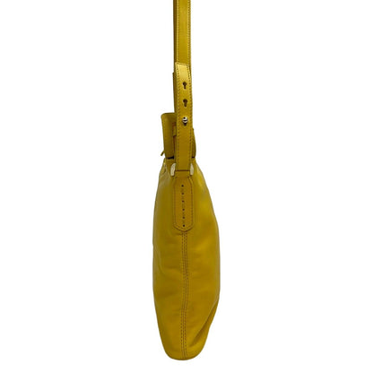 Bvlgari Shoulder Bag Sotirio Yellow Embossed Leather — view 4
