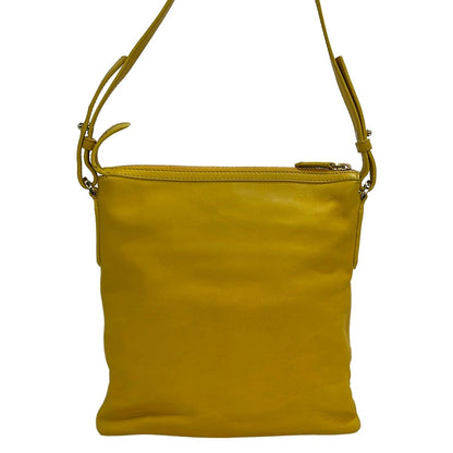 Bvlgari Shoulder Bag Sotirio Yellow Embossed Leather — view 3