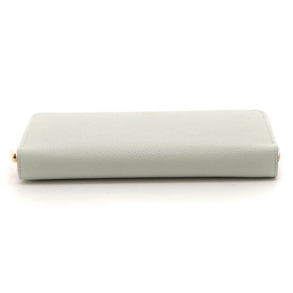 Celine Round Wallet Light Green Leather — view 3