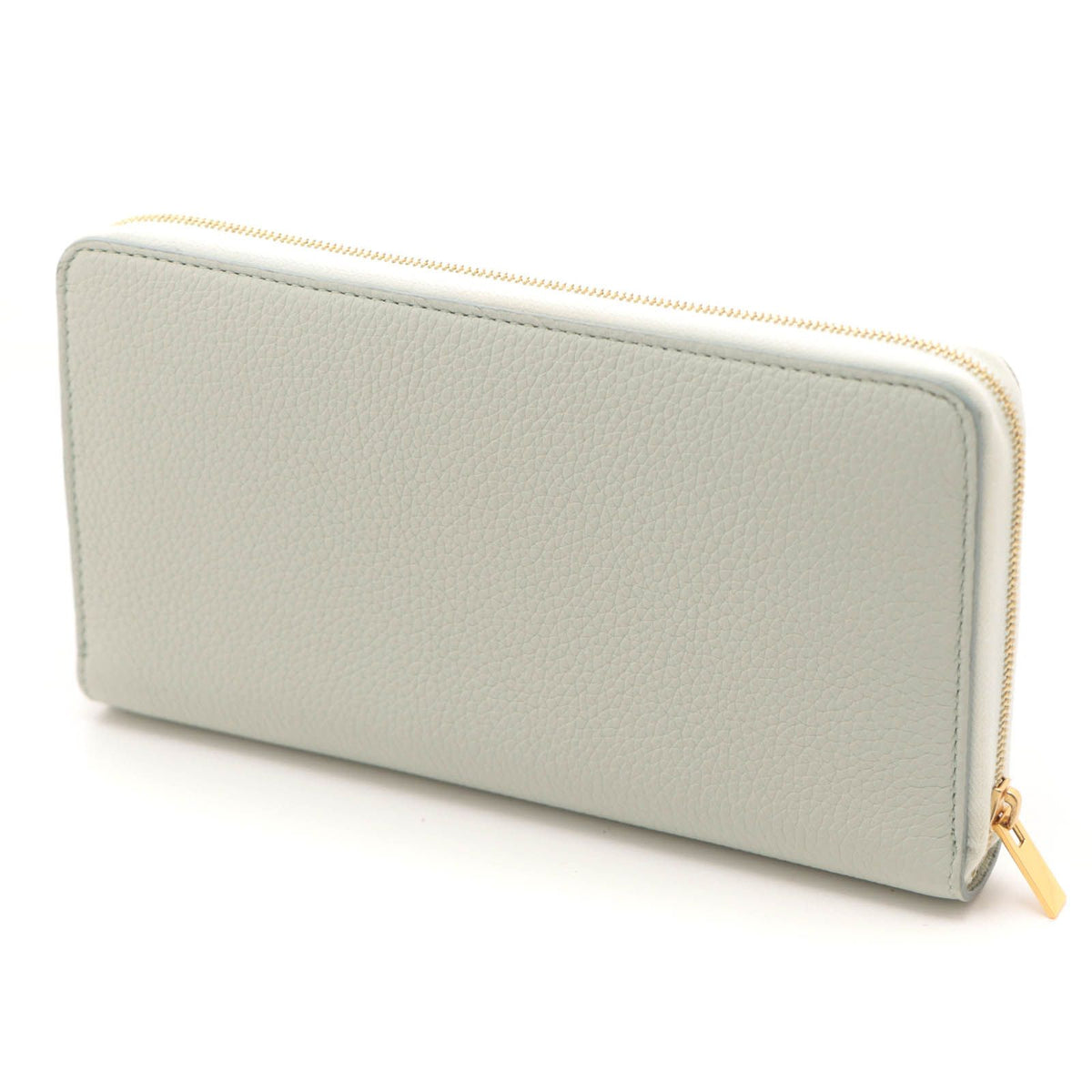 Celine Round Wallet Light Green Leather — view 2
