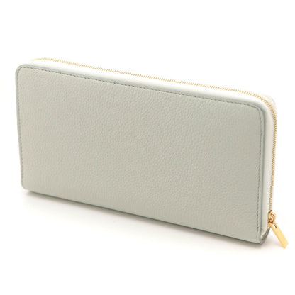Celine Round Wallet Light Green Leather — view 2