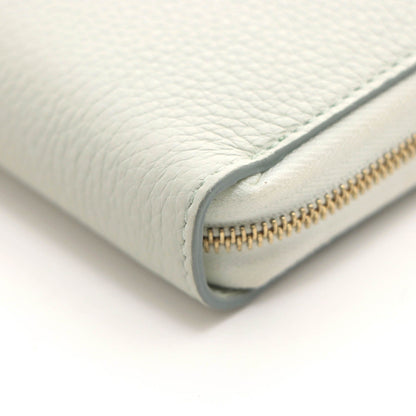 Celine Round Wallet Light Green Leather — view 4