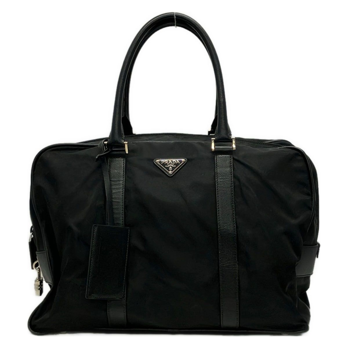 Prada Business Bag Black No Lock Leather