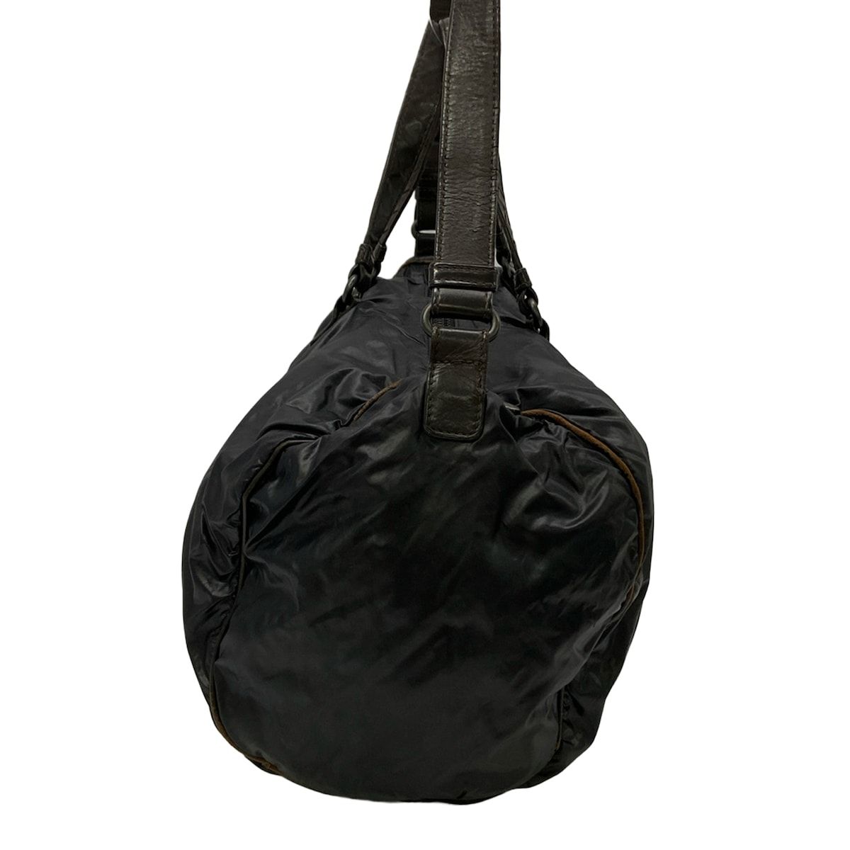 Bottega Veneta Shoulder Bag Black Dark Brown Leather — view 4