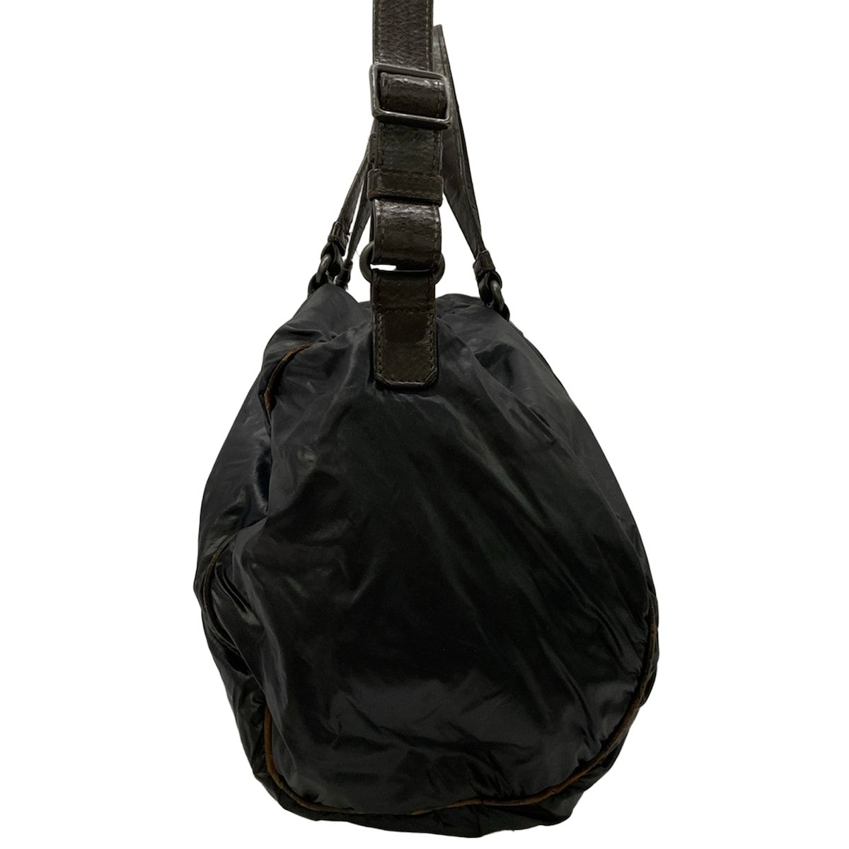 Bottega Veneta Shoulder Bag Black Dark Brown Leather — view 2