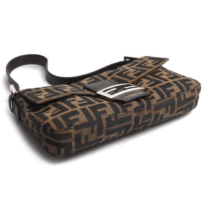 Fendi Zucca Baguette Shoulder Bag Brown — view 3