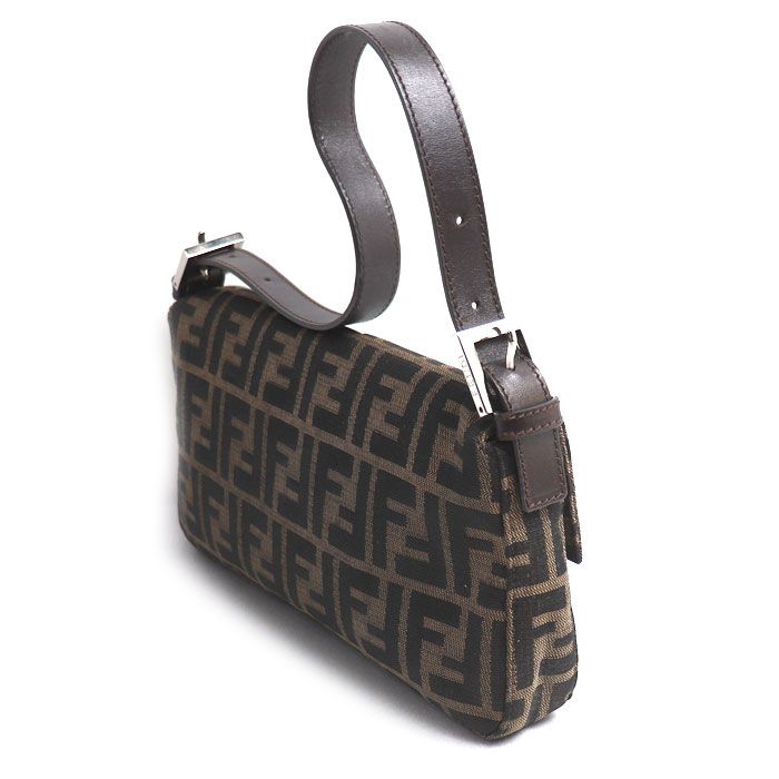 Fendi Zucca Baguette Shoulder Bag Brown — view 2