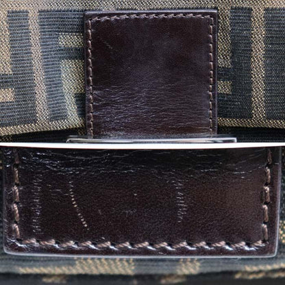 Fendi Zucca Baguette Shoulder Bag Brown — view 8