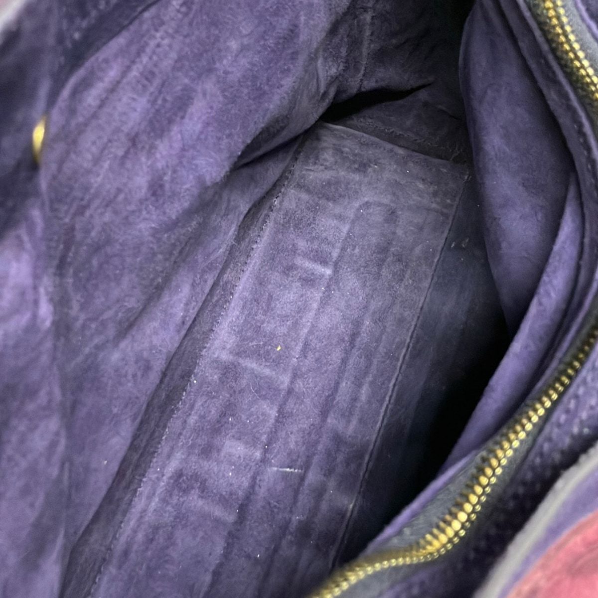 Saint Laurent Rive Gauche Handbag Muse Two Purple Light Multi Embossed — view 7