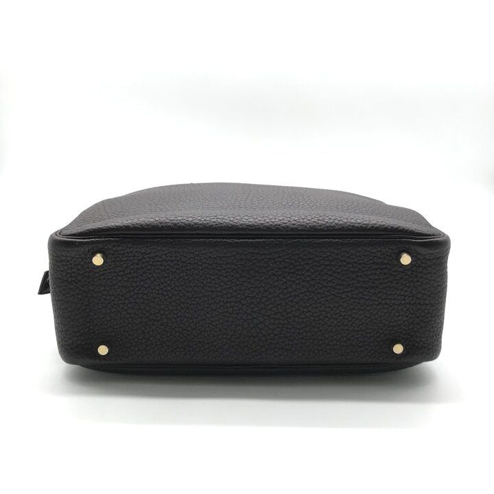 Hermes Plume 32 Fjord Gold Hand Bag Chocolat Bag — view 4