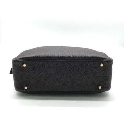 Hermes Plume 32 Fjord Gold Hand Bag Chocolat Bag — view 4