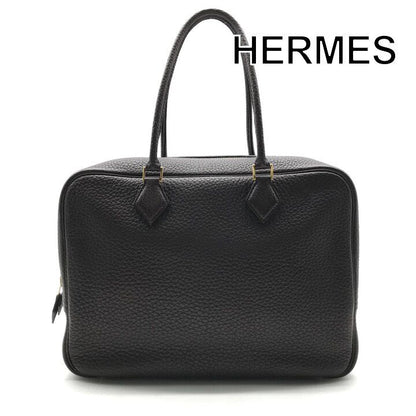 Hermes Plume 32 Fjord Gold Hand Bag Chocolat Bag