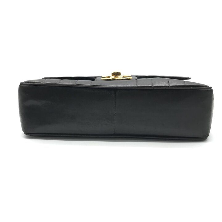Chanel Big CC Logo Mademoiselle Chain Shoulder Bag Black — view 3
