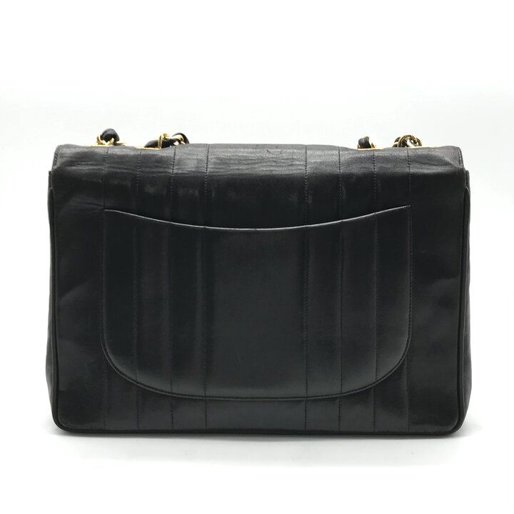 Chanel Big CC Logo Mademoiselle Chain Shoulder Bag Black — view 2