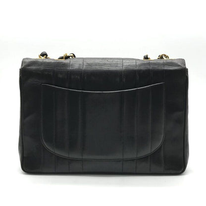 Chanel Big CC Logo Mademoiselle Chain Shoulder Bag Black — view 2
