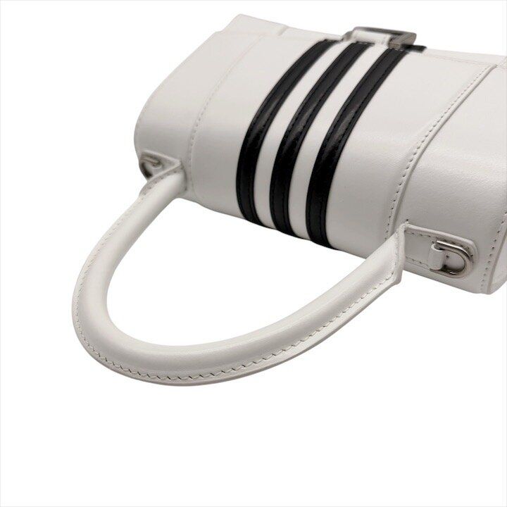 Balenciaga Adidas Collaboration 2-Way Bag Hourglass Small White — view 7