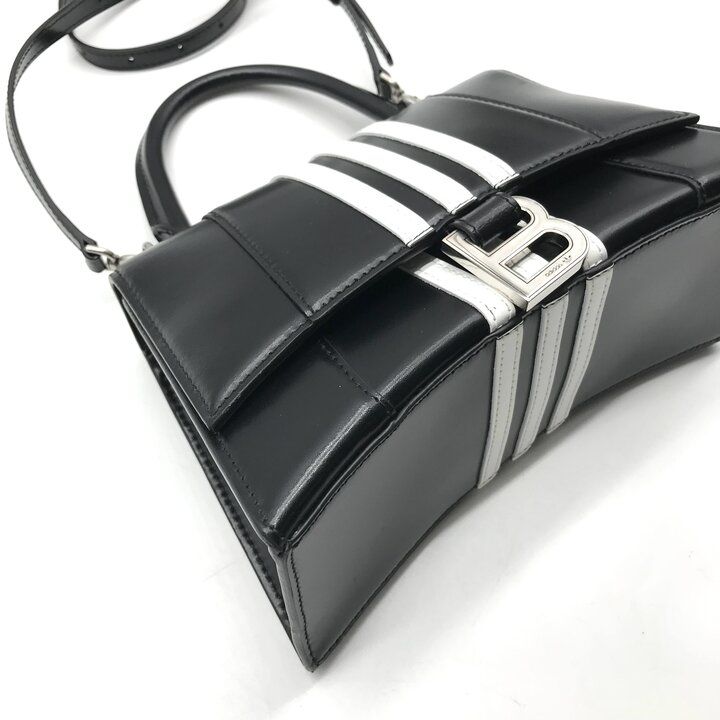 Balenciaga Adidas Collaboration 2-Way Bag Hourglass Small Black — view 6