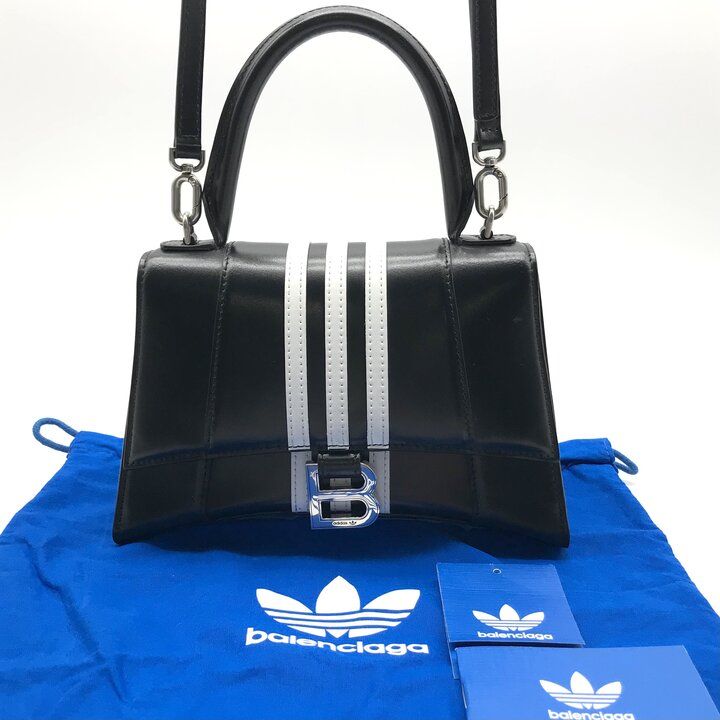 Balenciaga Adidas Collaboration 2-Way Bag Hourglass Small Black