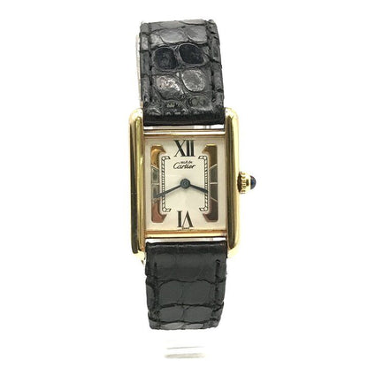 Cartier Must Tank Vermeil Trinity Diamond le Watch — view 2