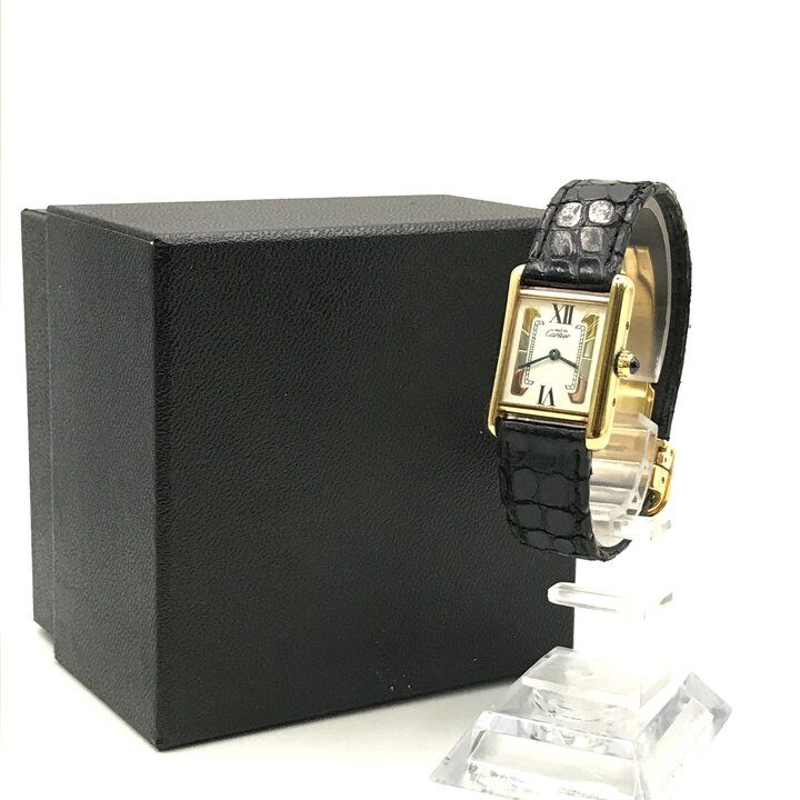 Cartier Must Tank Vermeil Trinity Diamond le Watch