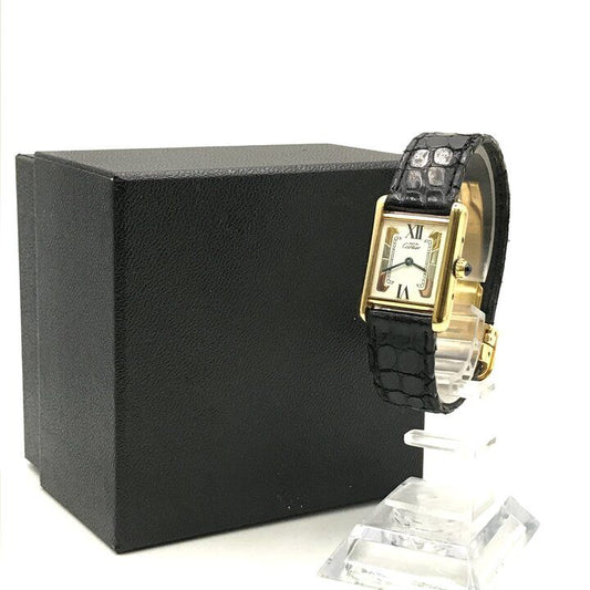 Cartier Must Tank Vermeil Trinity Diamond le Watch