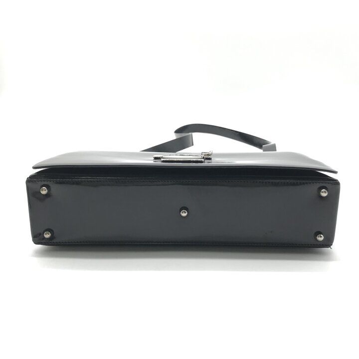 Gucci Shoulder Bag Crossbody Leather Black Metal Plate Simple — view 4