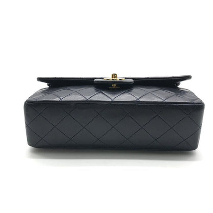 Chanel CC Logo Quilted 23 Double Flap Chain Shoulder Navy Bag — view 3