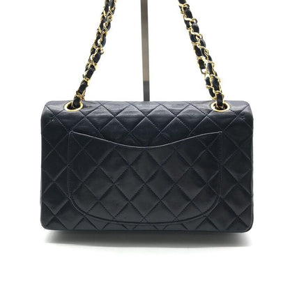 Chanel CC Logo Quilted 23 Double Flap Chain Shoulder Navy Bag — view 2
