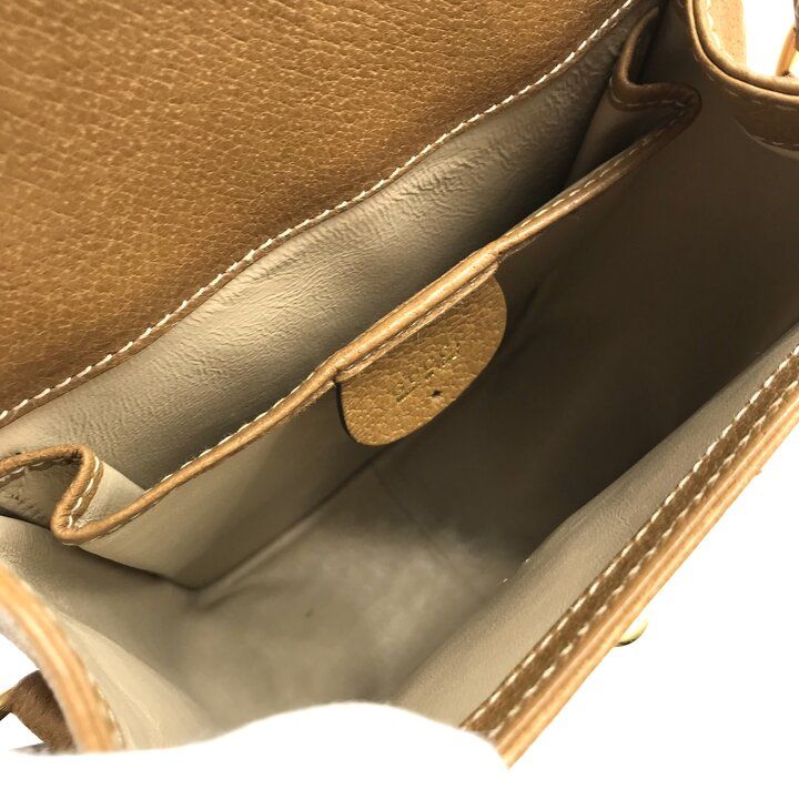 Gucci Vintage Leather Shoulder Bag Crossbody Brown — view 8
