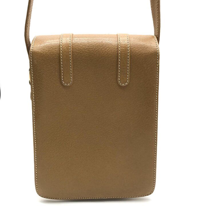 Gucci Vintage Leather Shoulder Bag Crossbody Brown — view 2
