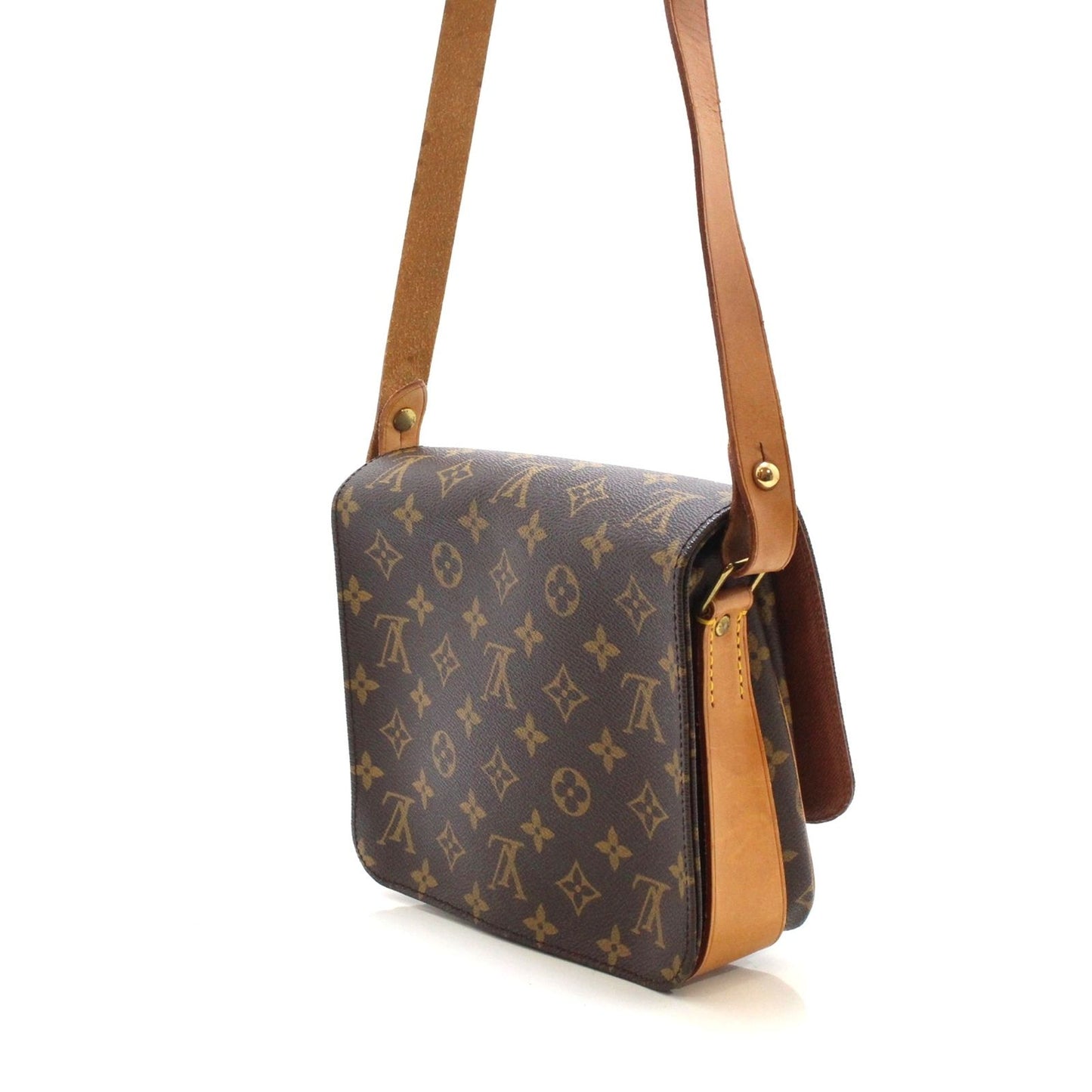 Louis Vuitton Cartouchiere 22 Monogram Shoulder Bag Canvas — view 2