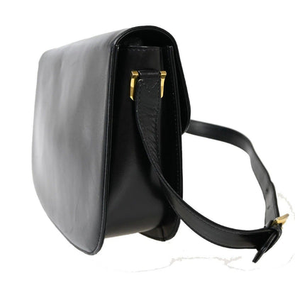 Celine Carriage Shoulder Bag Black Gold Leather — view 2