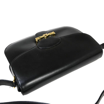 Celine Carriage Shoulder Bag Black Gold Leather — view 3