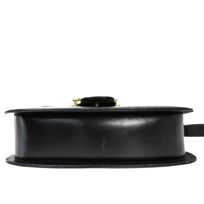 Celine Carriage Shoulder Bag Black Gold Leather — view 6