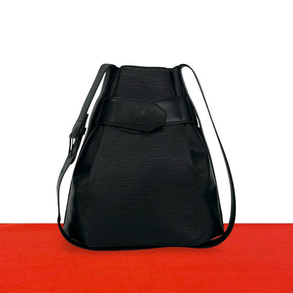 Louis Vuitton Vintage Sac D'epaule PM Epi Leather Shoulder Bag Cross Noir