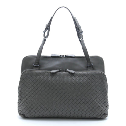 Bottega Veneta Intrecciato Handbag Khaki Leather
