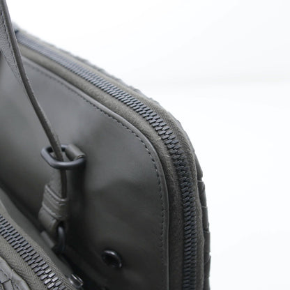 Bottega Veneta Intrecciato Handbag Khaki Leather — view 7