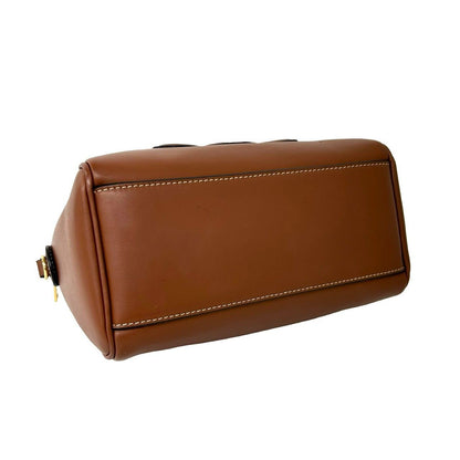 Celine Cuir Triomphe Leather 2-Way Mini Boston Bag Brown — view 7