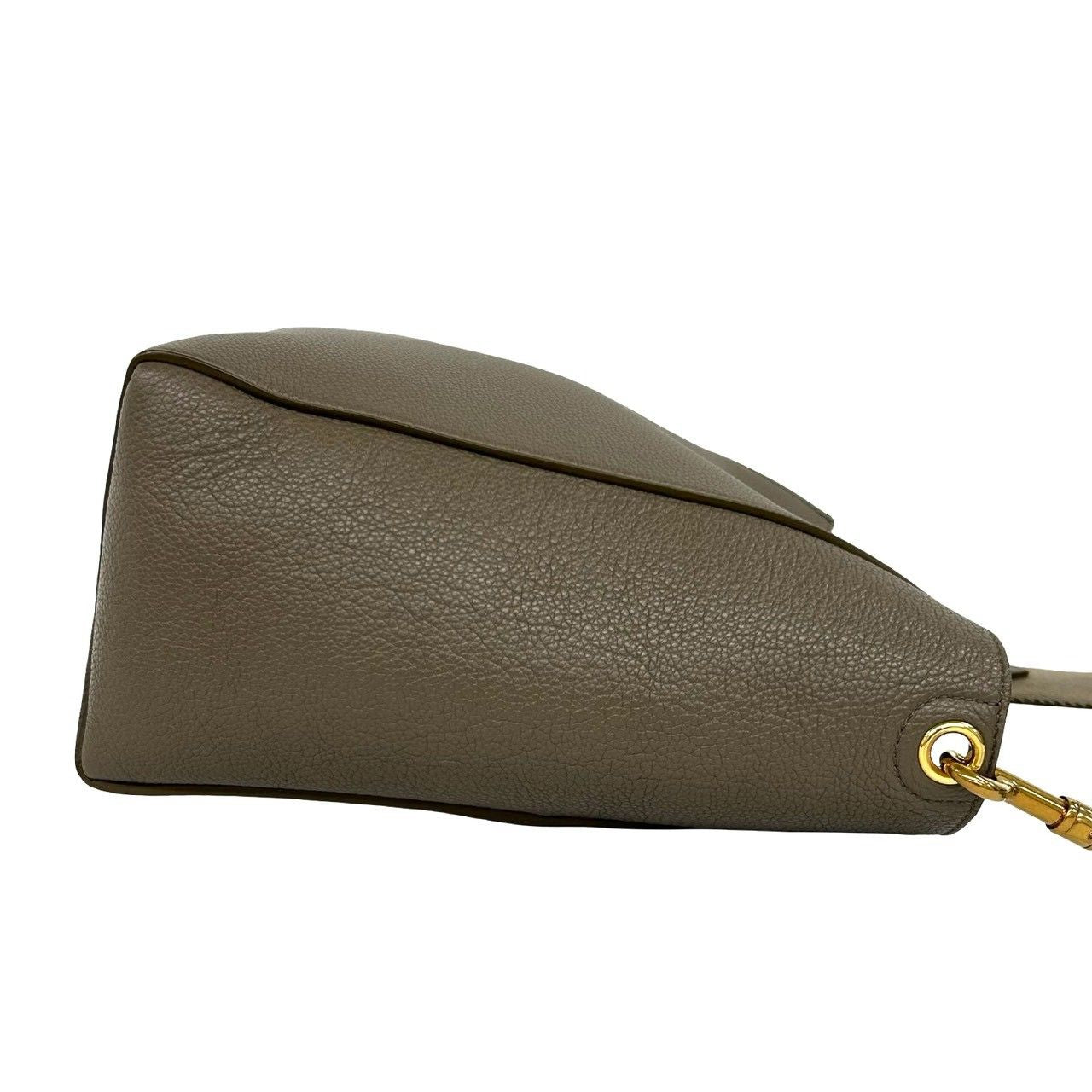 Celine Sangle Bucket Small Leather Shoulder Bag Cross Beige — view 6