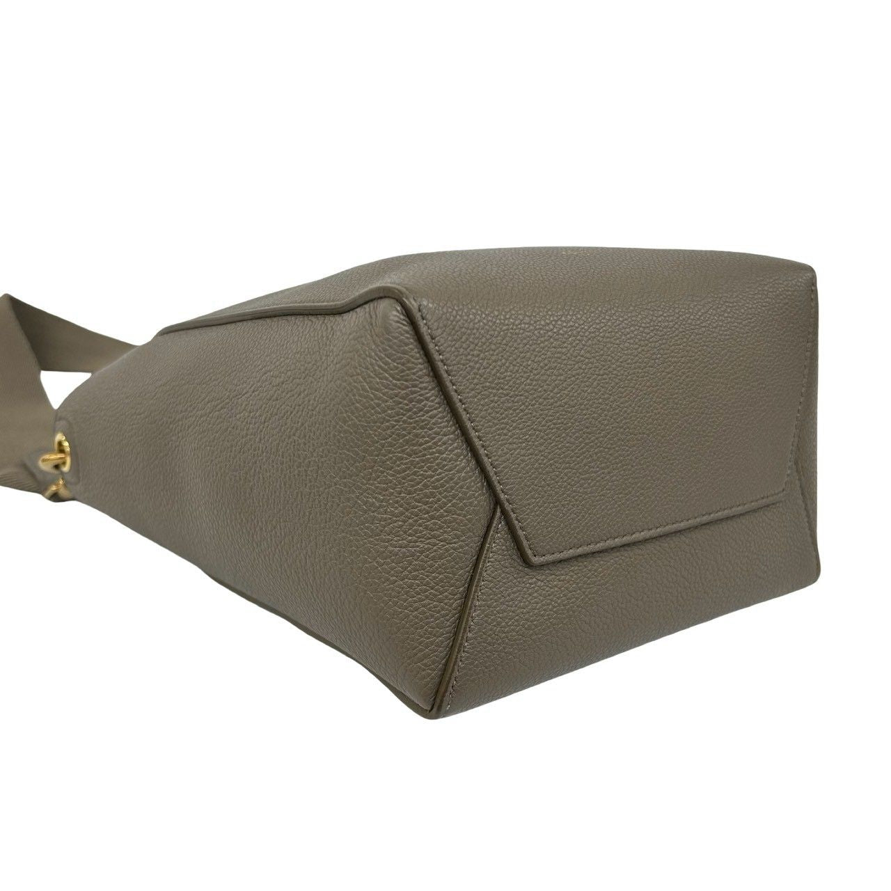 Celine Sangle Bucket Small Leather Shoulder Bag Cross Beige — view 7