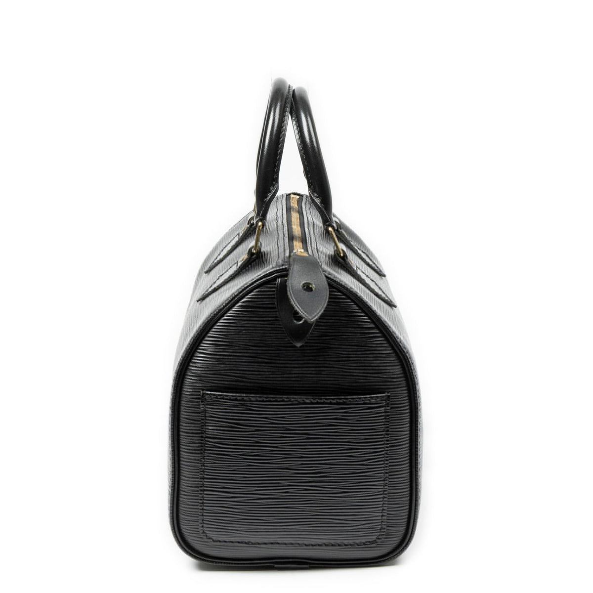 Louis Vuitton Speedy Black Epi Handbag — view 3