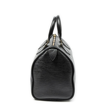 Louis Vuitton Speedy Black Epi Handbag — view 4