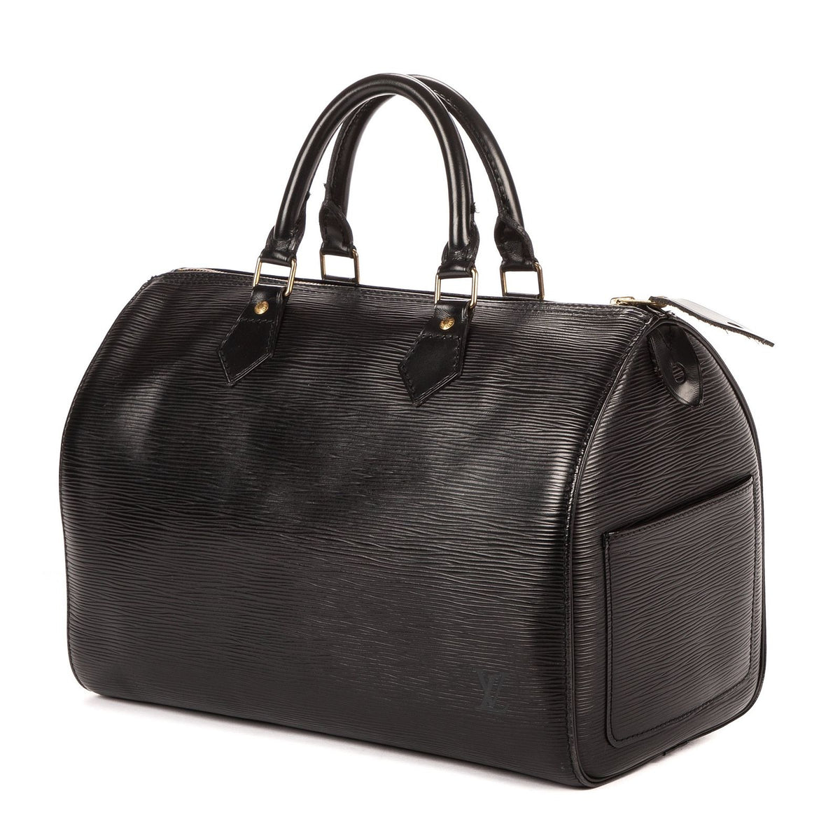 Louis Vuitton Speedy Black Epi Handbag — view 2