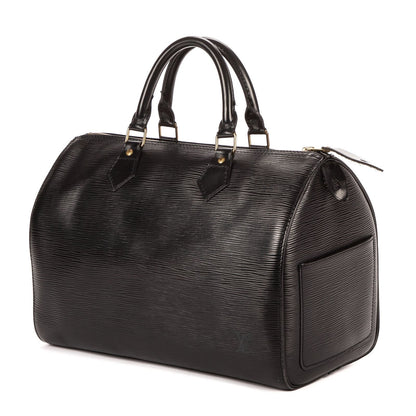 Louis Vuitton Speedy Black Epi Handbag — view 2