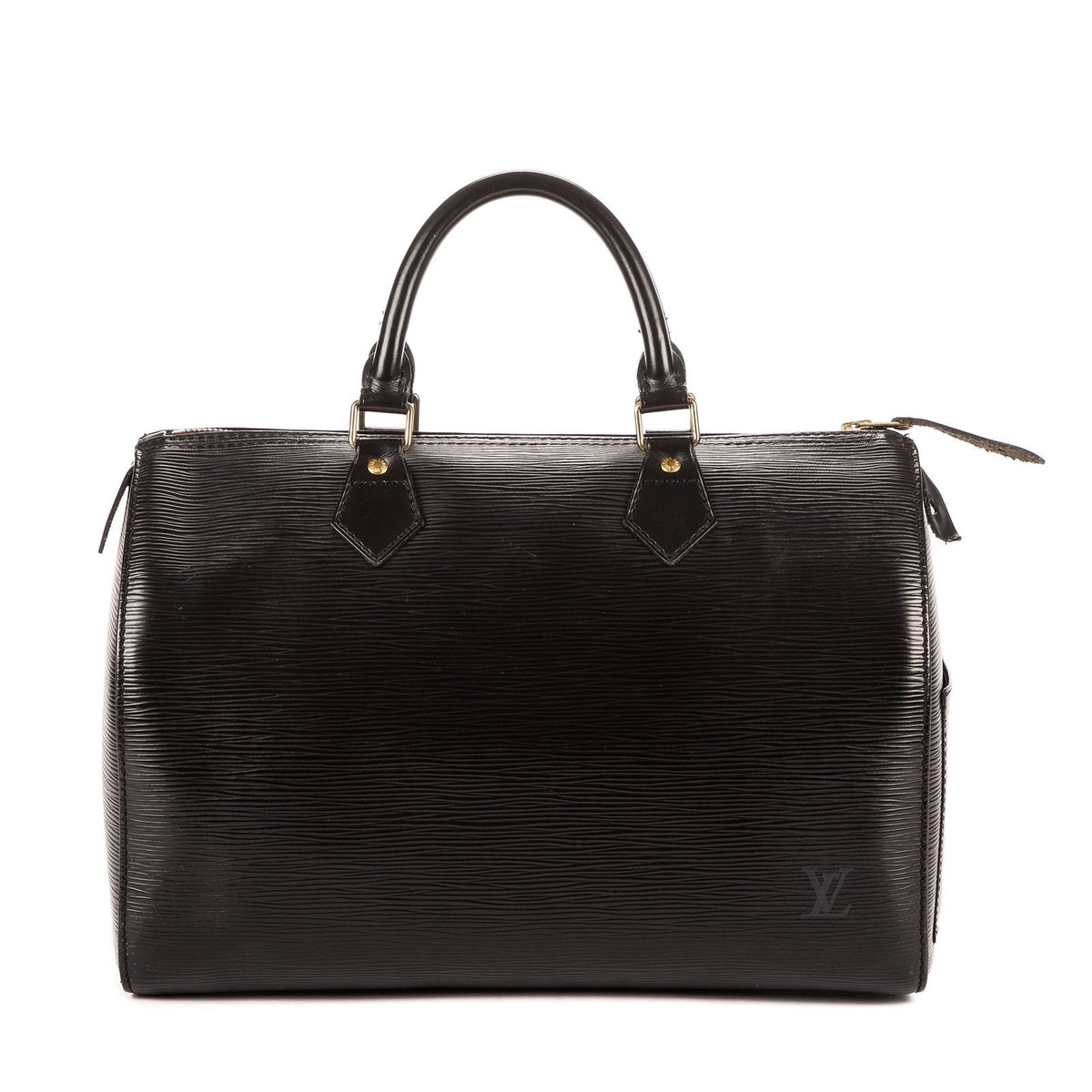 Louis Vuitton Speedy Black Epi Handbag